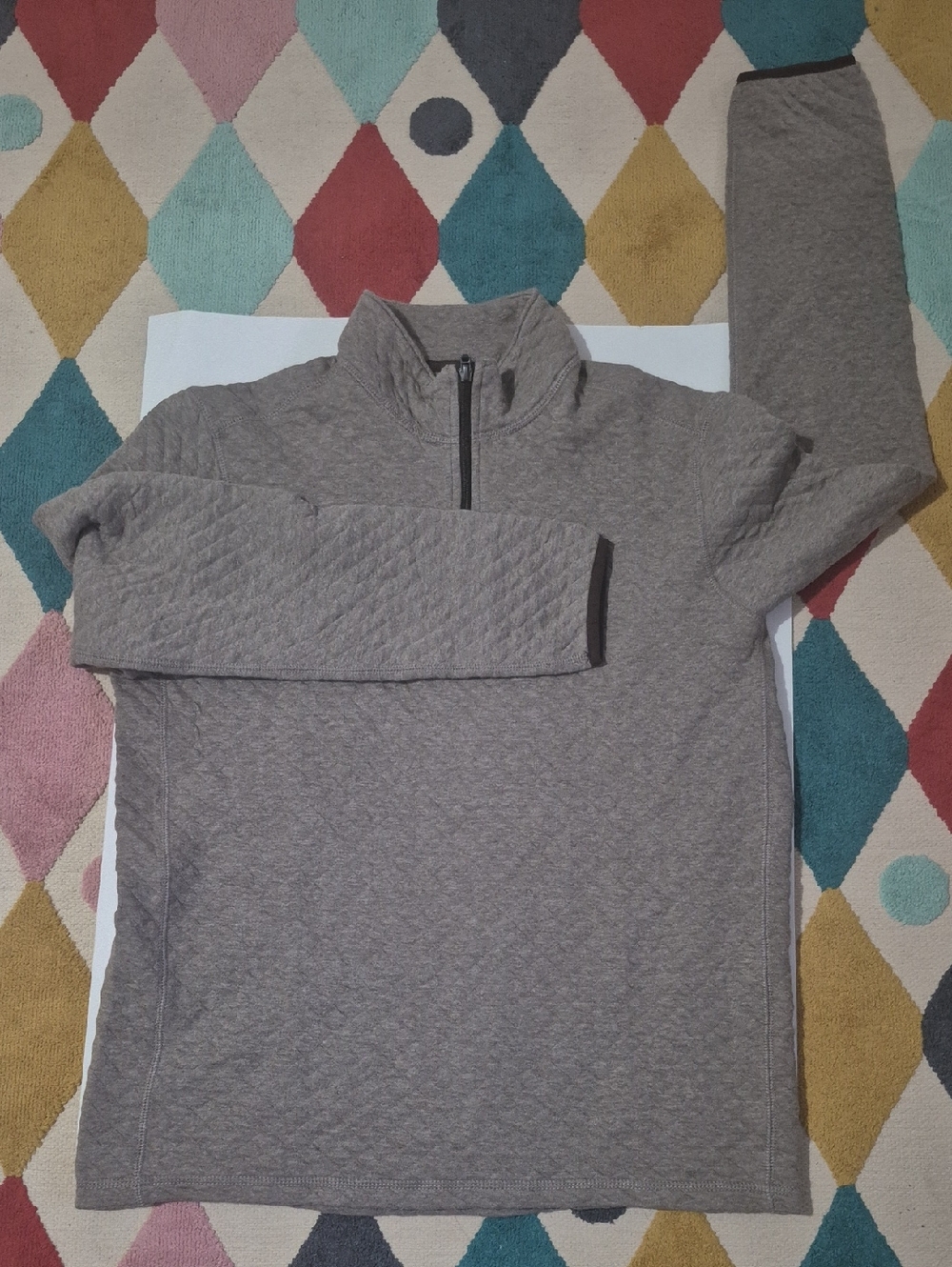 J. Crew Factory Men's Quilted Half-Zip Pullover